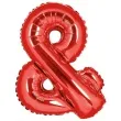 balon foliowy znak and czerwony partydeco 14