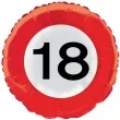 balon foliowy znak drogowy 18 czerwony top ten 18 rnd