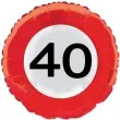 balon foliowy znak drogowy 40 czerwony top ten 18 rnd