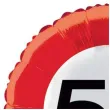 balon foliowy znak drogowy 50 czerwony top ten 18 rnd