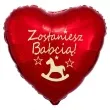 balon foliowy zostaniesz babcia czerwony 18 hrt