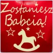 balon foliowy zostaniesz babcia czerwony 18 hrt