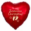balon foliowy zostaniesz chrzestna czerwony 18 hrt