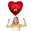 balon foliowy zostaniesz chrzestna czerwony 18 hrt