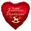 balon foliowy zostaniesz dziadkiem czerwony 18 hrt