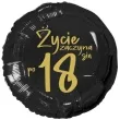 balon foliowy zycie zaczyna sie po 18 czarny 18 rnd