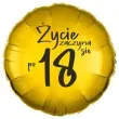 balon foliowy zycie zaczyna sie po 18 zloty 18 rnd