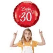 balon foliowy zycie zaczyna sie po 30 czerwony 18 rnd