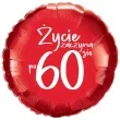 balon foliowy zycie zaczyna sie po 60 czerwony 18 rnd