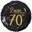 balon foliowy zycie zaczyna sie po 70 czarny 18 rnd