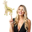 balon foliowy zyrafa zloty partydeco 40 shp