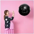 balon gender reval boy or girl chlopiec czarny partydeco 100 cm
