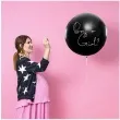 balon gender reveal boy or girl dziewczynka czarny partydeco 100 cm