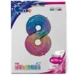 balon grabo 40 cyfra 8 colourful rainbow