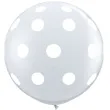 balon grochy i kropki fioletowe qualatex 30 2 szt