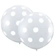 balon grochy i kropki fioletowe qualatex 30 2 szt