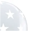 balon gwiazdki round transparentne qualatex 36 cali 2 szt