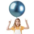 balon kula chromowana niebieski 31 orb