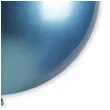 balon kula chromowana niebieski 31 orb