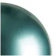 balon kula chromowana zielony 31 orb