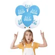 balon let it snow blekitny mix qualatex 11 6 szt