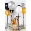 balon okragly czarny pastel partydeco 24