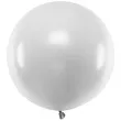 balon okragly srebrny metalik partydeco 24
