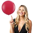 balon olbrzym classic czerwony rubin qualatex 36 2 szt