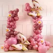 balon olbrzym dzika roza pastel partydeco 24