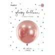 balon olbrzym glossy rose gold partydeco 24