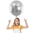 balon olbrzym glossy srebrny partydeco 24