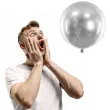 balon olbrzym glossy srebrny partydeco 24