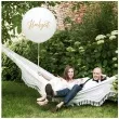 balon olbrzym hochzeit bialy partydeco 100 cm