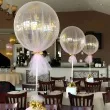 balon olbrzym pastel dzika roza partydeco 100cm