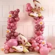 balon olbrzym pastel dzika roza partydeco 100cm