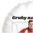 balon pilkarz gruby na bramke bialy 18 rnd