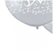 balon serca i pnacza srebrne qualatex 30 2 szt