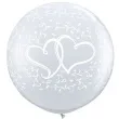 balon serca i pnacza transparentne qualatex 30 2 szt