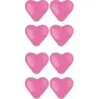 balon serce gladkie rozowy folat 10 8 szt hrt