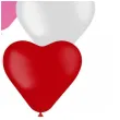 balon serce gladkie rozowy mix folat 12 8 szt hrt