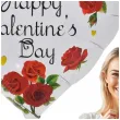 balon walentynkowy z rozami i napisem happy valentines day