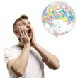 balon z konfetti classic mix folat 24 orb