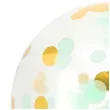 balon z konfetti classic zloto mietowe folat 24 orb