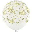 balon z konfetti gigant zlote belbal 24