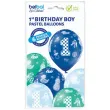 balony 1 urodziny chlopiec pastel mix belbal 12 6 szt