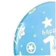 balony 1 urodziny niebieski pastel qualatex 11 25 szt