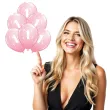 balony 1 urodziny rozowy jasny qualatex 11 6 szt
