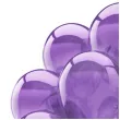 balony 10c quartz purple crystal fioletowy partydeco 9 20 szt