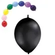 balony 12 pastel z lacznikiem globos czarne 100 szt