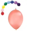 balony 12 pastel z lacznikiem globos lososiowe 100 szt